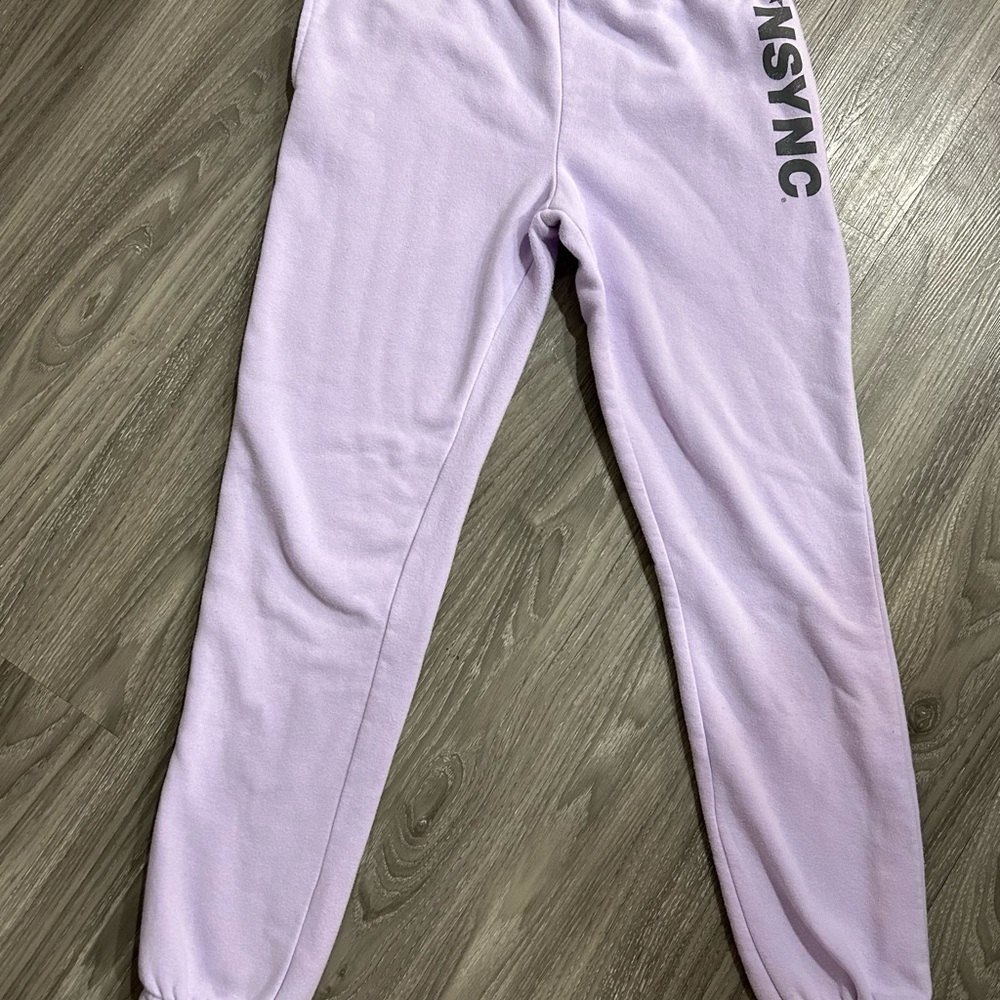 NSYNC Lavender Sweatpants Joggers Lounge Y2K Comfy Music 90s Size Small